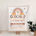 Baptism Baby Blankets 40x30in, Baptism Gift for Baby Boys or Girls, Godchild Baptism Baby Fleece Blanket, Newborn Baby Parents Gifts, New Baby Thr...