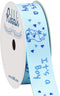 Ribbli Grosgrain Elephant It's a Boy Craft Ribbon,7/8-Inch x 10-Yard,Light Blue,Use for Hair Bows,Wreath,Birthday,Baby Shower,Diaper Cake,Gift Wra...
