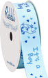Ribbli Grosgrain Elephant It's a Boy Craft Ribbon,7/8-Inch x 10-Yard,Light Blue,Use for Hair Bows,Wreath,Birthday,Baby Shower,Diaper Cake,Gift Wra...