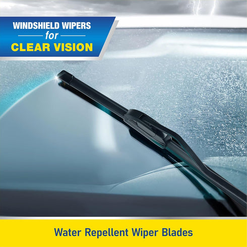 5 PLUS® Isolate 2-IN-1 Water Repellent Windshield Wiper Blades,26 and 22 inch Windshield Wiper Blades, OEM Quality Premium All-Season Wiper Blades...