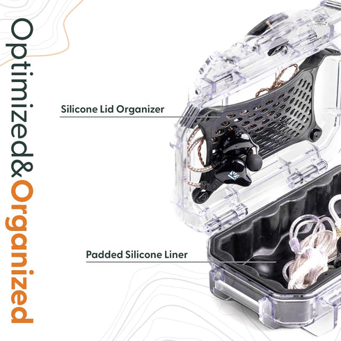 Evergreen | in Ear Monitor Protective Cases for IEM - Waterproof/USA Made - Suitable for KZ ZS10/ZS10 Pro/ZSN/ZST/AS10/AS16/Sure SE215-CL/SE201-K ...