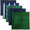 SHLAX&WING 5 Pieces Assorted Mens Silk Pocket Square Handkerchiefs Set Lot 84...