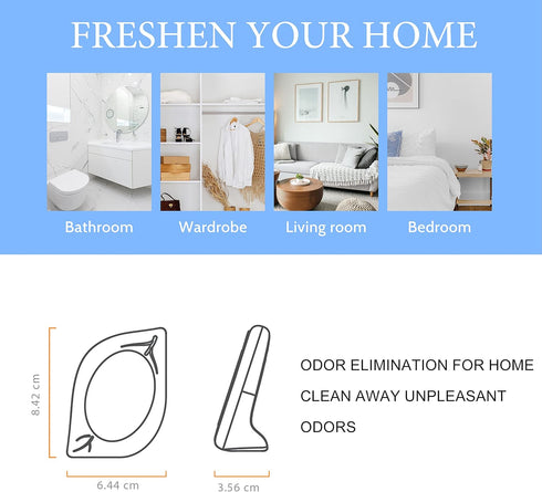 Air Freshener for Home, 4 Pack, Fresh Scent, Odor Eliminator for Small Area Closets Bathroom Pets Strong Odor, Up to 120 Days...
