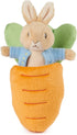 GUND Beatrix Potter 2-in-1 Peter Rabbit with Carrot Plush Playset, Bunny Stuffed Animal for Ages 1 and Up, Orange/Blue, 7”...