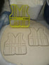 CONSTRUCTION WORKER EQUIPMENT SAFETY GEAR SET OF 4 COOKIE CUTTERS BAKING TOOL 3D PRINTED MADE IN USA PR1557 Multicolor...