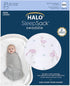 HALO 100% Cotton Sleepsack Swaddle, 3-Way Adjustable Wearable Blanket, TOG 1.5, Flamingos, Newborn, 0-3 Months...