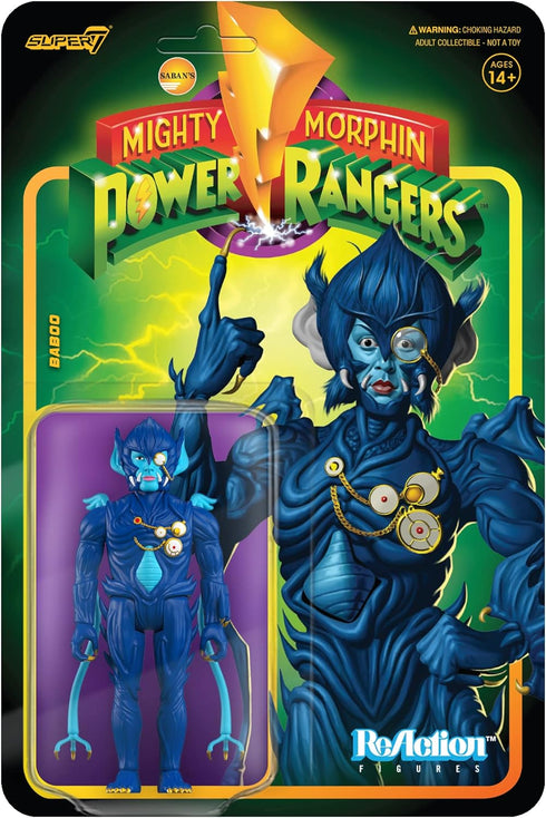 Super7 Mighty Morphin Power Rangers Baboo - 3.75" Power Rangers Action Figure Classic TV Show Collectibles and Retro Toys...