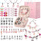 UFU Charm Bracelet Making Kit Girls Beads for Jewelry Making Kit, Unicorns Arts Crafts Gifts Set for Teen Girls Age 5 6 7 8-12, with a Portable Br...
