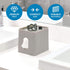 iDesign Facial Tissue Box Cover for Bathroom and Vanity Countertops The Cade Collection, 6.1" x 5.15" x 5.4", Matte Gray...