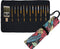 30 Pockets Artist Paint Brush Roll Up Bag Holder Canvas Pouch Case (Colorful Leaf)...