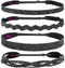 Hipsy Adjustable No Slip Cute Fashion Black Headbands for Women Gift Packs (Black Sparkly Headband 4pk)...