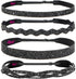 Hipsy Adjustable No Slip Cute Fashion Black Headbands for Women Gift Packs (Black Sparkly Headband 4pk)...