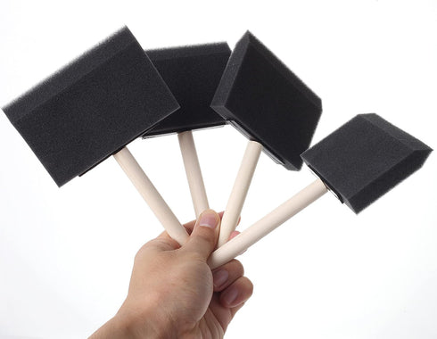 Bates- Foam Paint Brushes, 4 inch, 8 Pack, Sponge Brushes, Sponge Paint Brush, Foam Brushes, Foam Brushes for Painting, Foam Brushes for Staining,...