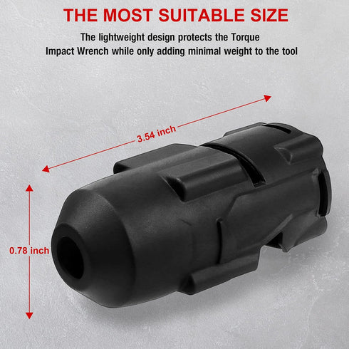 M18 Protective Boot 49-16-2767 High Torque Impact Wrench Boot, Compatible with Milwaukee M18 FUEL 1/2 High Torque Impact (2767-20) & ONEKEY Versio...