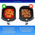 Reusable Silicone Air Fryer Liners with Air Fryer Magnetic Cheat Sheet, Easy Clean Air Fryer Accessories, Non Stick, AirFryer Accessory Parchment ...