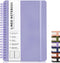 ABERLLS Purple Lined Spiral Journal Notebook with 160 Pages, 8×5.7in, A5 Spiral Notebook, Journaling Notebooks for Work, School, Women, Men, Colle...