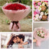 Kosotody 20 Sheets Frosted Flower Wrapping Paper Pink Line Waterproof Florist Bouquet with Ribbon for Bouquets DIY Crafts Packaging Bouquet, 22.8x...