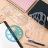 3pcs Multifunctional Geometric Ruler+ 1pc Circle Templates Protractor Plastic Mathematics Drawing Ruler for Student School Office Supplies and Bui...