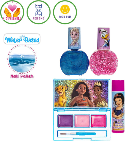 Disney 100 Shoulder Bag Makeup Set for Kids | Makeup Kit Includes Lip Balm, Nail Polish, Hair Bows & More | Suitable for Ages 3+ by Townley Girl...