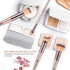 HEYMKGO Makeup Brushes 15PCS Champagne Gold Professional Makeup Brush Set Foundation Brush Blending Powder Blush Concealer Eye Make Up Brush with ...