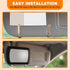 Car Sun Visor Vanity Mirror, Universal Clip on Mirror for Car Visor Vehicle Makeup Mirror for Women Men in Car, Suv, Truck (Black)...