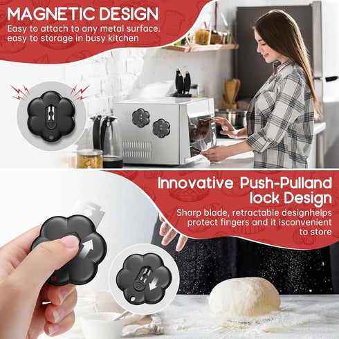 Bread Lame Dough Scring Tool - Sourdough Bread Baking Supplies for Sourdough Bread Making and Bread Scoring,Great Gift for Bread Makers.(Black)...
