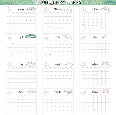 2024 Magnetic Calendar for Fridge -18 Month Fridge Calendar Paper from Jan.2024 to Jun.2025.Refrigerator Calendar for Home & Office Organization 1...