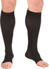 Truform 30-40 mmHg Compression Stockings for Men and Women, Knee High Length, Open Toe, Black, Small...