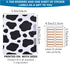 Cute Decorative Mini 3 Ring Binder for 5.5" x 8.5" Paper with 5-Tab Dividers, and File Folder Labels. 1 Inch Cow Print Mini Binder for Cute School...