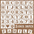 5 Inch Letter Stencils and Numbers, 38 Pcs Alphabet DIY Craft Stencils, Reusable Plastic Drawing Templates for Painting on Wood, Wall, Fabric, Roc...