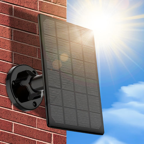 yoyomax 3W Solar Panel for Wireless Outdoor Security Camera, Compatible with DC 5V Micro USB Rechargeable Battery Powered Surveillance Cam, IP65 W...