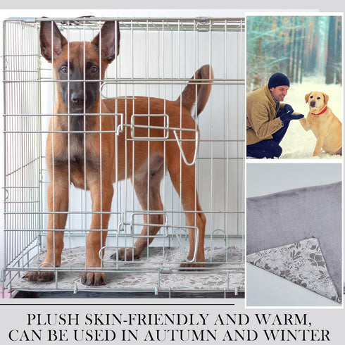 Dog Crate Pan Cover Dog Bed Cover Washable Dog Crate Liner for Pets Dog Crate Tray, Pan Cover Only, Fit for (30 x 19 Inch)...