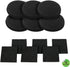 12 Pieces Counter Top Activated Carbon Compost Bin Filters - Extra Thick Indoor Pail Replacement Charcoal Caddy Filters Refill, 0.4" Thickness...