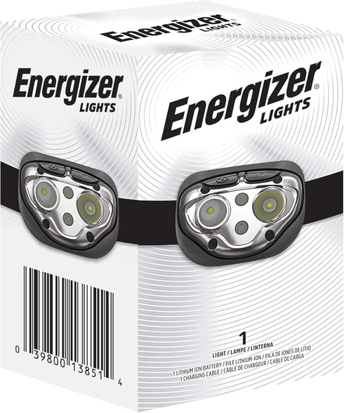 Energizer Rechargeable LED Headlamp Pro400, IPX4 Water Resistant, High-Powered Bright LED, Multiple Light Modes, Best Headlight for Camping, Runni...