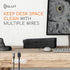 GLUIT Adhesive Desktop Cable Organizer Versatile Cord Holders Wire Clips and Cable Holder Cord Organizer for Desk Table Accessories Office Spaces ...