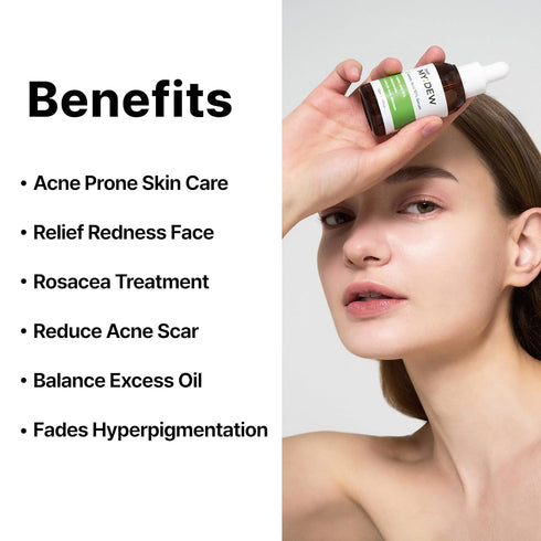 10% Azelaic Acid Serum with Niacinamide, Salicylic Acid, Allantoin, Rosacea Treatment for Face Redness Relief, Reduce Cystic Acne Scar, Pimples, N...
