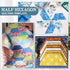 Kigley 8 Pcs Half Hexagon Quilting Rulers Acrylic Quilting Templates for Quilting 1-7 Inch Quilt Template Ruler with 1/4 Inch Seam Allowance Quilt...