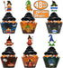 Halloween Cupcake Wrappers | 48 Pcs Set (24 Wrappers + 24 Toppers) | Halloween Gnomes Cupcake Wrapper Set | Halloween Party Decorations Baking | S...