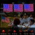 HYH American Flag String Lights 3 in 1 Waterproof Led Flag Net Light of The United States Flag Lights for Independence Day National Day 4th of Jul...