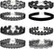 MILAKOO 8 Pcs Women Black Lace Choker 1.2" Width Necklace for Women Best Gifts...
