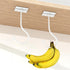 2-Pack Banana Hook Under Cabinet,Banana Holder,Metal Banana Hanger Hook,Adhesive Banana Hook, Foldable Banana Hook, Folds Up With Magnets When Not...