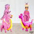 KatchOn Giant Pink Dinosaur Balloons - 35 Inch, Pack of 2 | Girl Dino Party Decorations | Birthday Decorations...