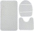 T&H Home Bath Rug Sets 3 Piece for Bathroom - USA Western Mat, Cowboy Hat with Boots Rope on American Flag Ultra Soft Non Slip and Absorbent Showe...
