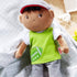 HABA Snug Up Soft Doll Mason- 11.5" Soft Boy Doll with Black Hair (Machine Washable)...