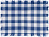 DII Heavyweight Fringed Check Tabletop Collection, Placemat Set, 13x19, Navy, 6 Piece...