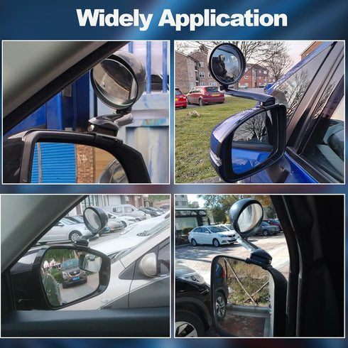 Biqing Car Blind Spot Mirrors,Universal Modified Rearview Mirror Multifunction Adjustable Car Auxiliary Wide Angle Mirror Blind Spot Side Rear Vie...