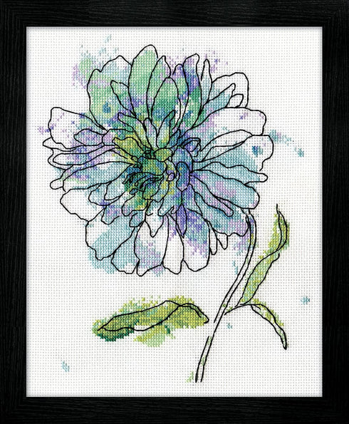 Design Works Crafts Blue Floral, 8 x 10 Counted Cross Stitch Kit, Multi-colour...