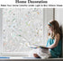 Kromapolis Window Privacy Film, Vinyl Glass Covering, Stained Decorative Film Frosted, Static Window Clings, Non-Adhesive, No-Glue (17.5 x 78.7 in...