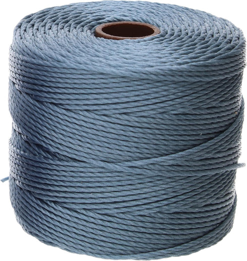 The Beadsmith S-Lon #18 Nylon Cord – Deep Blue Sea Mix – Tex210 Cord, 5mm Diameter, 4-Pack, 77 Yard Spools – for Stringing Beading Crochet, Micro-...