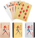 Waterproof Playing Cards with Case?3 Deck of Playing Cards, PET, Plastic Playing Cards Bridge Size for Pool Outdoor Poker Cards Game Party Black P...